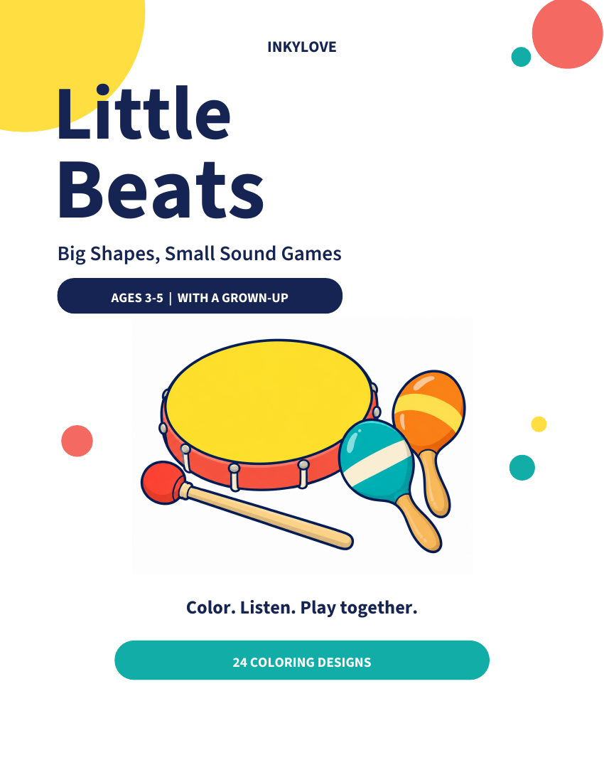 Little Beats coloring book cover