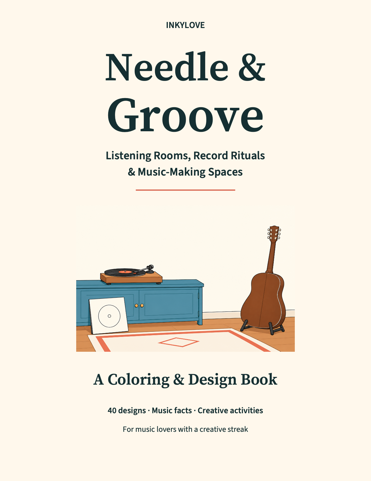 Needle & Groove coloring book cover